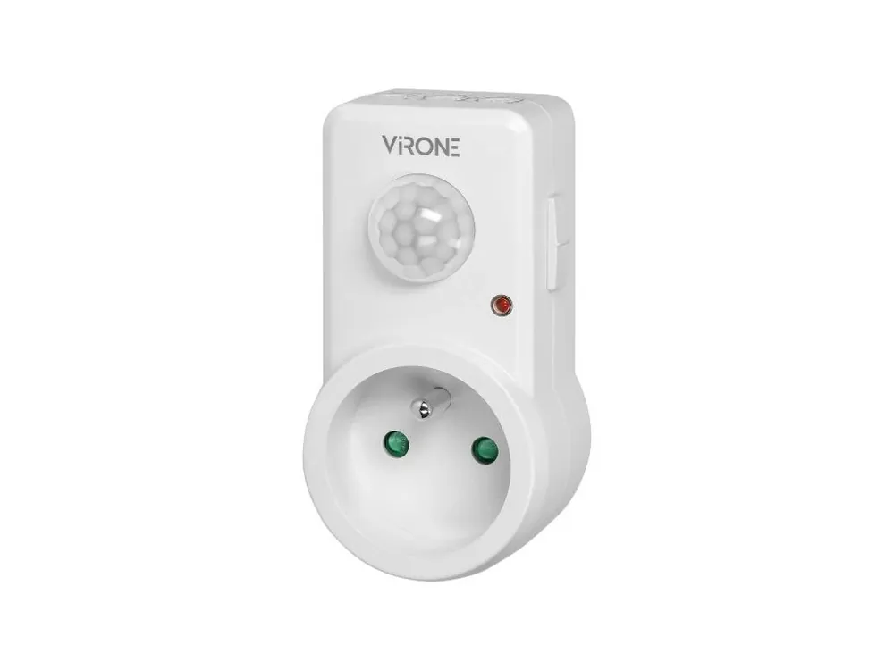 Cumpără acum Priză Virone cu senzor PIR 120° IP20 280W [MS-1]