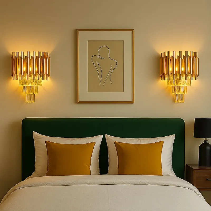 Aplica Candelabru Cristal VERSAILLES Piccolo, 2xE14, Auriu Cel mai bun preț