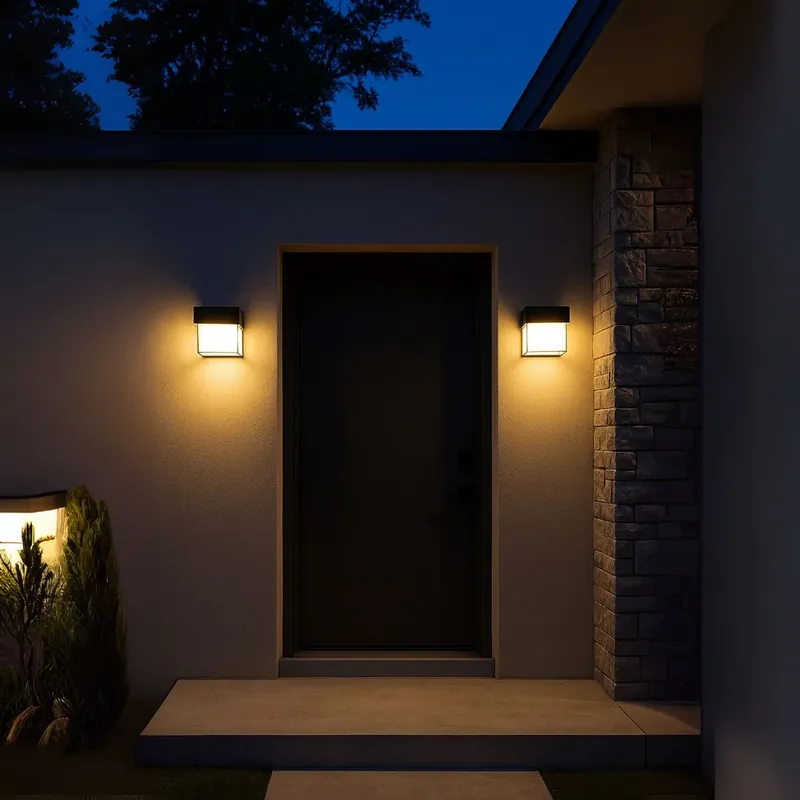 Aplica LED Exterior AMIRA, 1 Sursa de lumina, Lumina Calda, Negru Bestseller