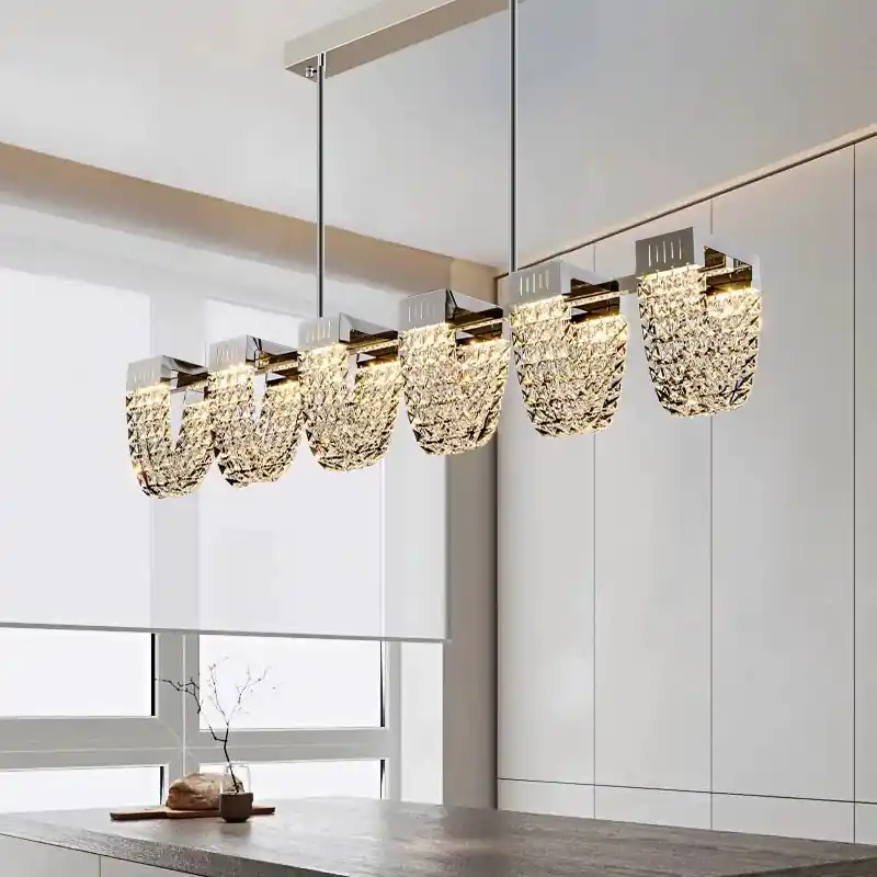 Ofertă limitată Lustra LED Suspendata, STRATUS Supremo, Cristal si Metal, 15W, Lumina Rece/Calda/Neutra 3000K/4000K/6000K, Iluminat Luxos