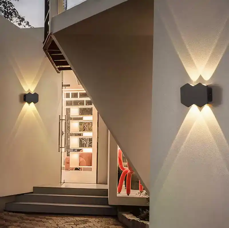 Aplica LED AX231, Exterior si Interior, 4 Surse, 10W, Negru, 3000K Super ofertă