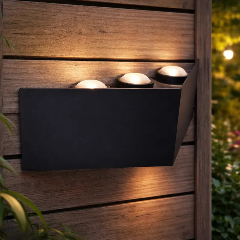 Aplica LED AX230, Exterior, 6 Surse, 6W, Negru, 3000K Cel mai vândut