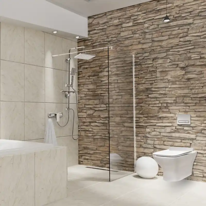 Paravan duș Walk-In 120x195 cm, sticlă securizată 8 mm, transparentă, profil metalic rezistent Ofertă exclusivă