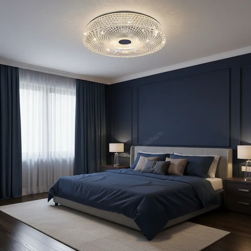 Promoție Lustra LED RADIAN Nobile, 43W, Diametru 39.5 cm, Lumina Calda/Neutra/Rece, Alb