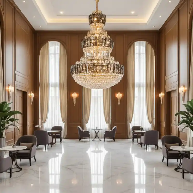 Nu rata Candelabru Cristal VELIOR Supremo 40xE14, D100 cm, Auriu, Inaltime Reglabila, Metal si Cristal
