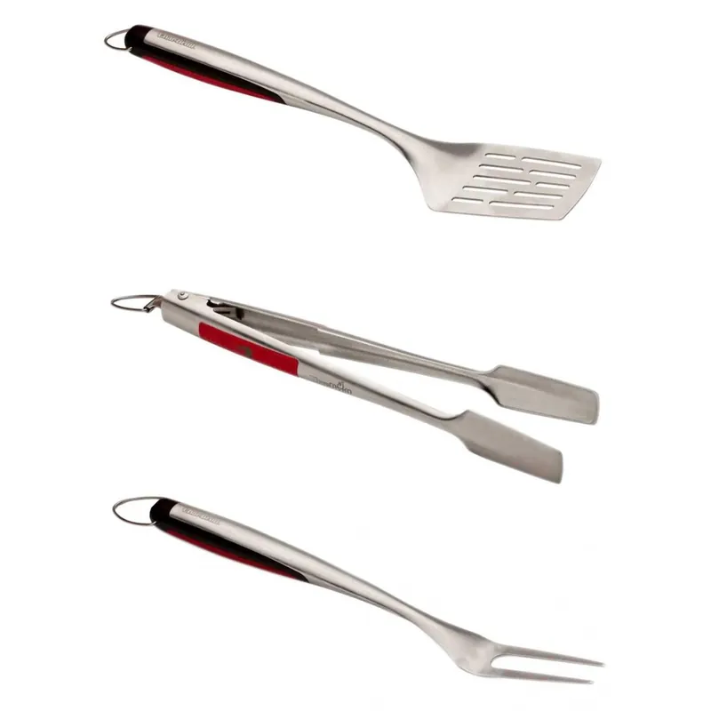 Disponibil imediat Set 3 ustensile din inox pentru gratar Premium Char-Broil 140767