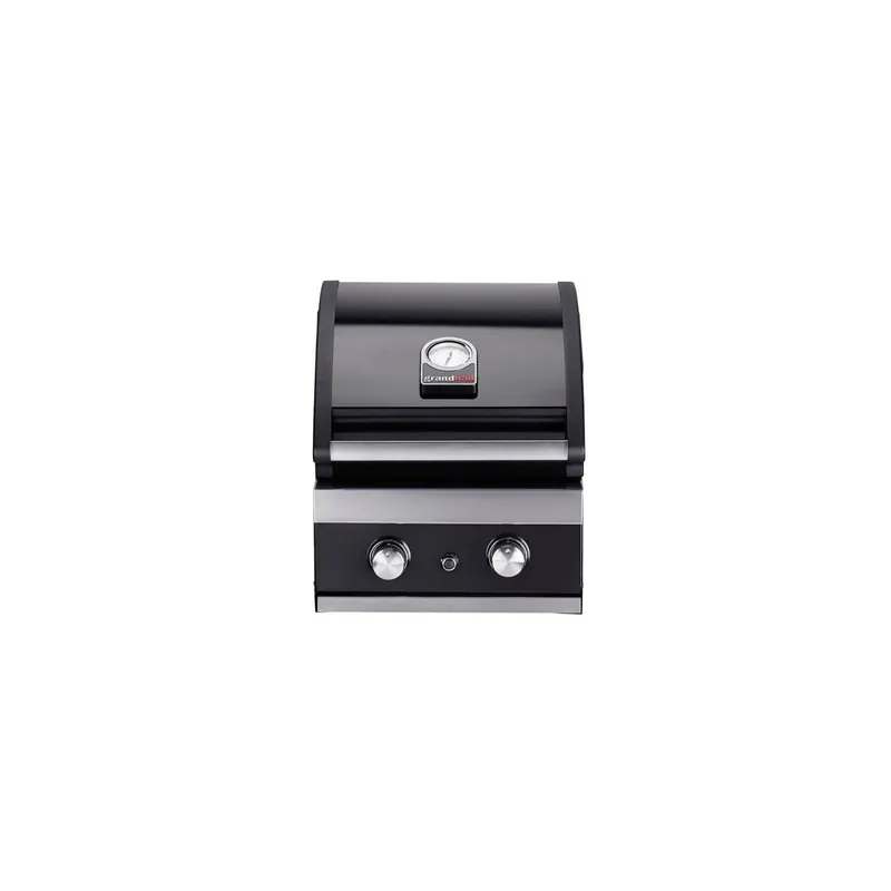 Gratar pe gaz cu 2 arzatoare din inox, incastrabil, gratare din fonta, Grand Halll Classic K02000232A Ofertă de sezon