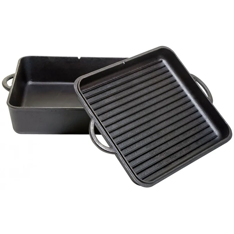 Ceaun din fonta dreptunghiular cu capac - cuptor olandez Camp Chef 33 cm 7,6 litri CC-DO13S Plată securizată