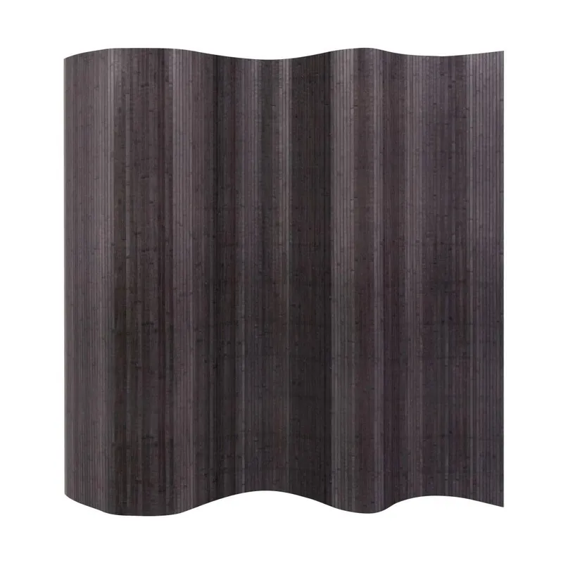 Lichidare de stoc Paravan de camera din bambus, gri, 250 x 165 cm