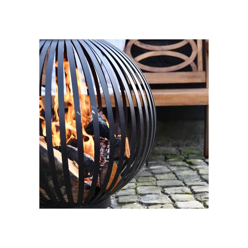 Bol pentru foc, negru, benzi otel carbon FF400 Livrare rapidă
