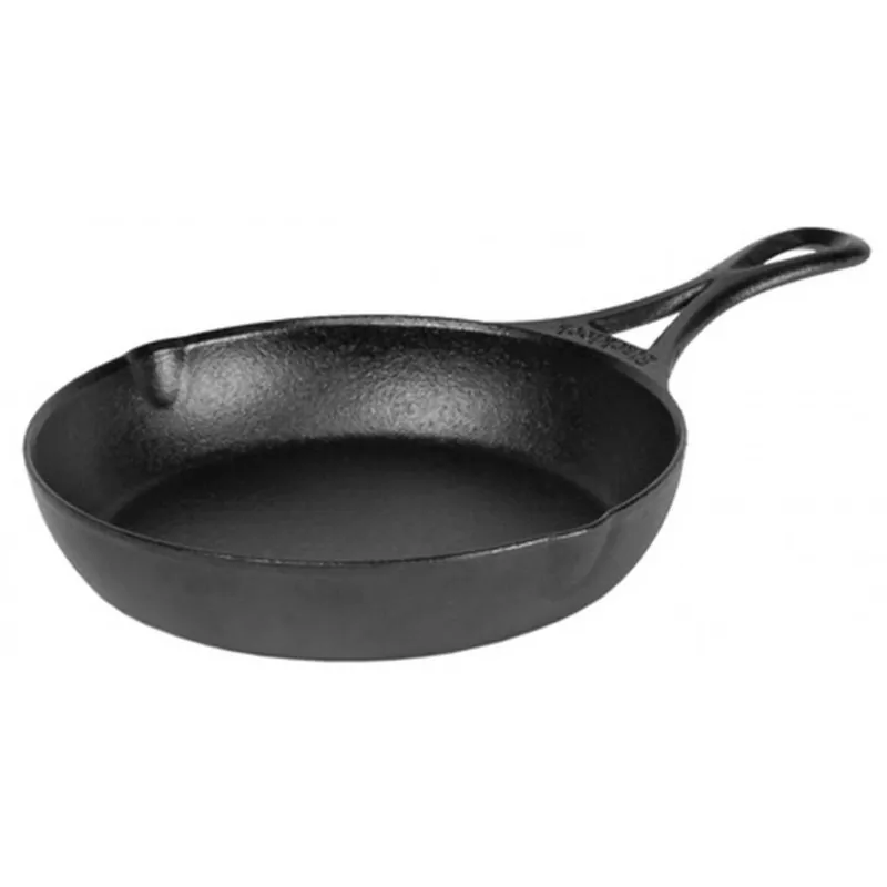 Plată securizată Tigaie adanca rotunda din fonta cu maner Lodge triplu asezonata Blacklock 18 cm L-BL63SK