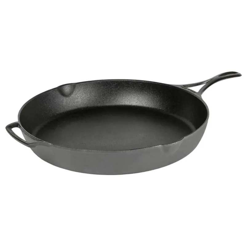 Ofertă Tigaie adanca rotunda din fonta cu maner Lodge triplu asezonata Blacklock 37 cm L-BL10SK