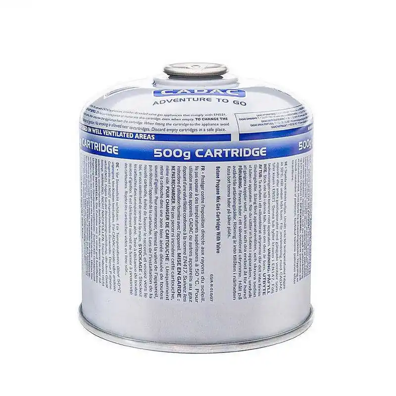 Disponibil imediat Cartus de gaz cu filet si valva pentru arzator 500 g Cadac CA500-N