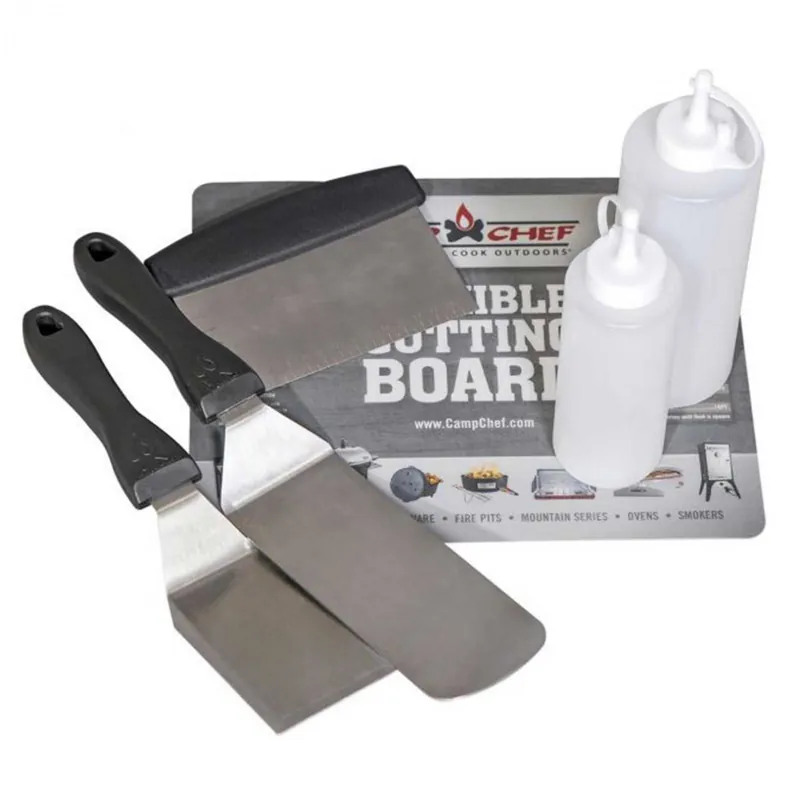 Reducere extra Set profesional de spatule pentru gratar si plancha Camp Chef CC-SPSET6