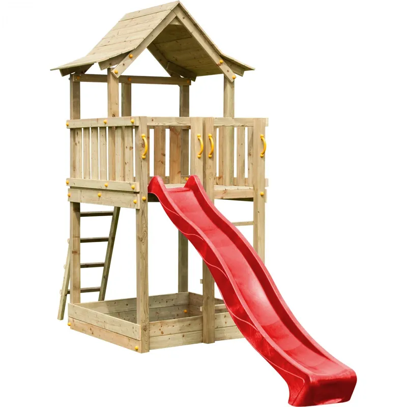 Livrare expres Spatiu de joaca din lemn Pagoda - Turn Blue Rabbit 2.0 cu platforma 1.5m