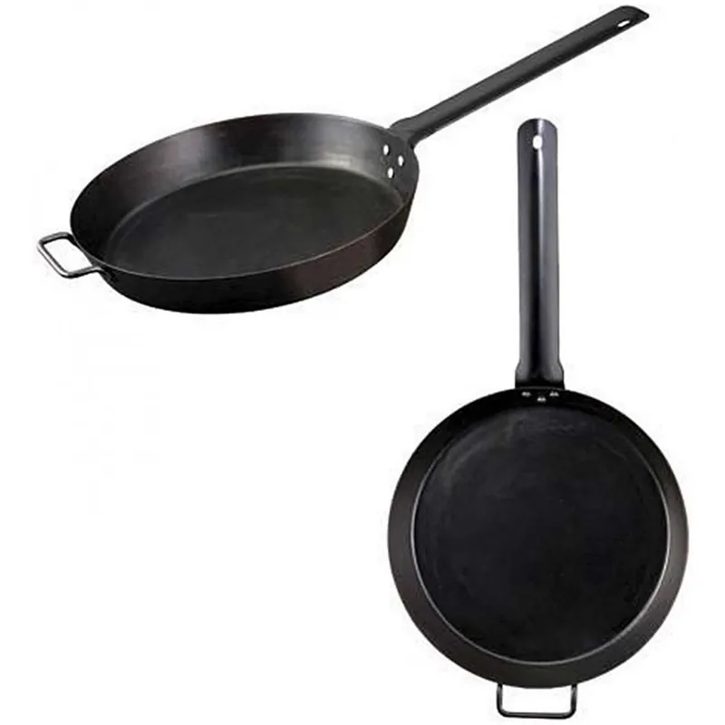 Tigaie adanca rotunda din otel carbon Lumberjack cu maner 50 cm Camp Chef CC-SLJ20 Plată securizată