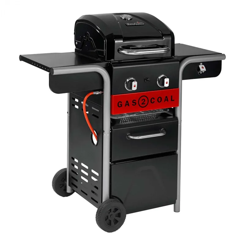 Gratar pe gaz si carbuni hibrid Char-Broil Gas2Coal 2.0 210 2 arzatoare 140924 Preț promoțional