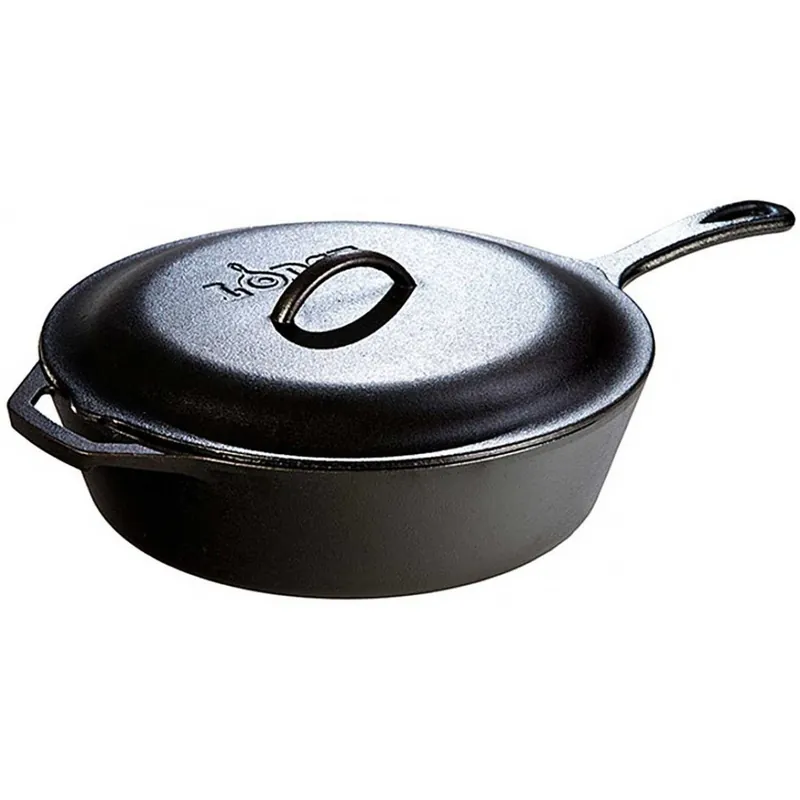Set tigaie inalta rotunda si capac din fonta cu maner Lodge 30,5 cm L-10CF3 Expediere rapidă