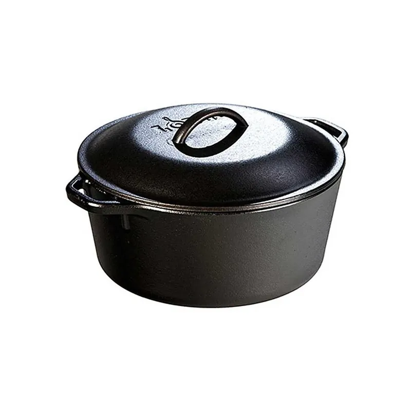 Ceaun din fonta cu capac - cuptor olandez Lodge 25,4 cm 4,7 litri L-8DOL3 Livrare rapidă
