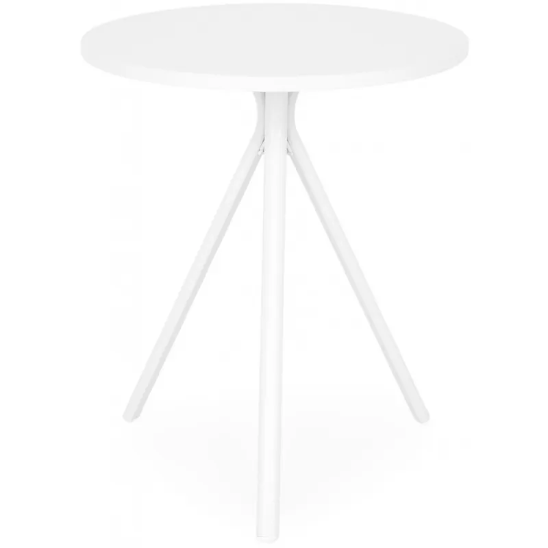 Calitate înaltă Masa rotunda exterior ELVAS H 74 x D.60 alb