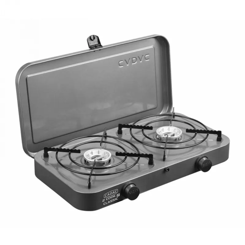 Aragaz de camping portabil cu 2 arzatoare pe gaz Cadac Classic 202M0-10-EU Premium