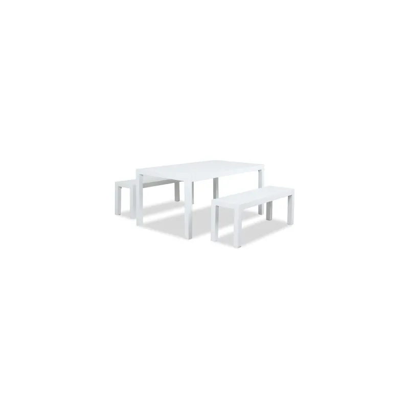 Set mobilier MATZO gradina/terasa, 2 banchete si masa Cel mai vândut