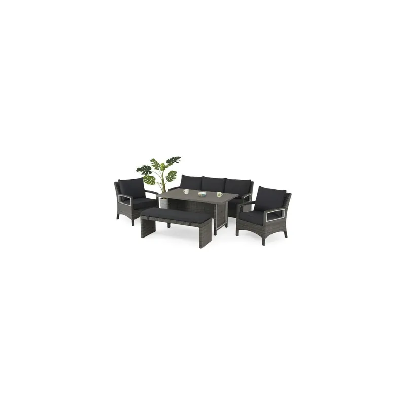Set mobilier CONTEMPO terasa/gradina, 5 piese Chilipir