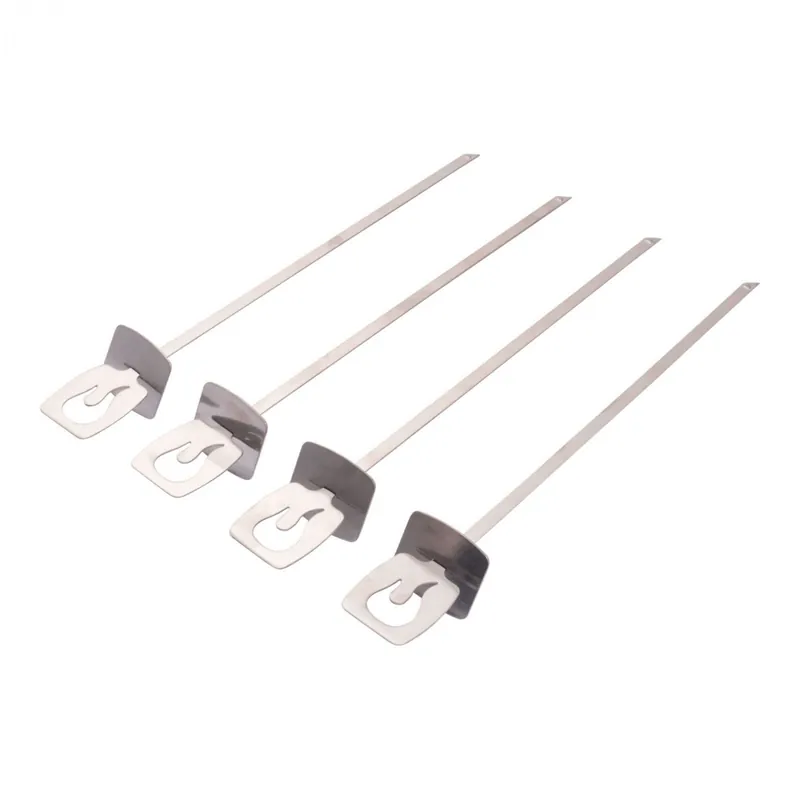 Lichidare de stoc Set 4 tepuse metalice pentru gatit Kebab si frigarui la gratar Char-Broil 140019
